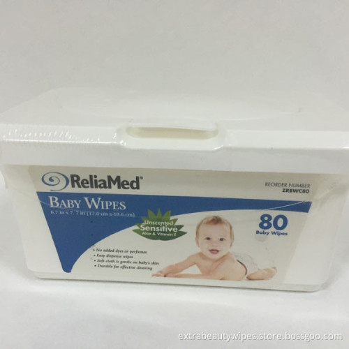 Tissu humide Spunlace pour bébé avec emballage différent